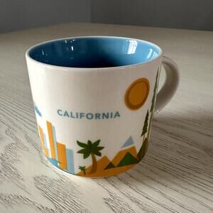 Starbucks 2013 You Are Here Collection California, 14 OZ Blue NEW
